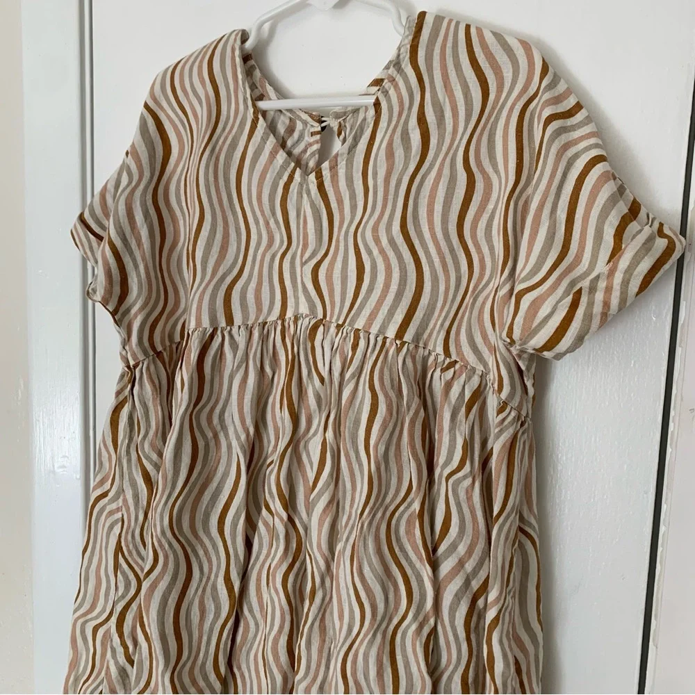Rylee + Cru Girls Maxwell Retro Striped Dress Size‎ 8-9Y